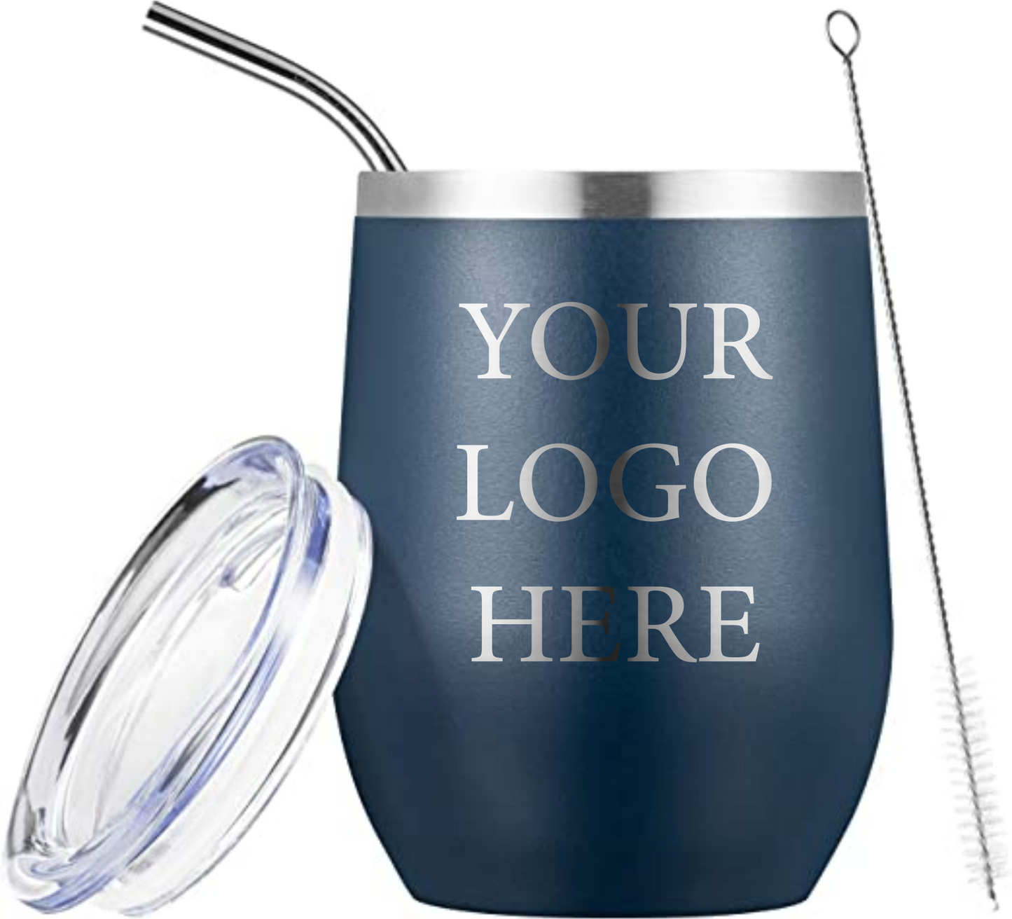 12oz Logo Engraved Wine Tumbler