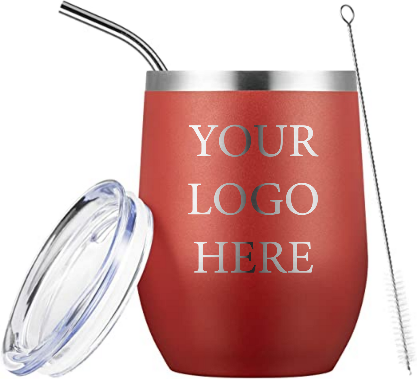 12oz Logo Engraved Wine Tumbler